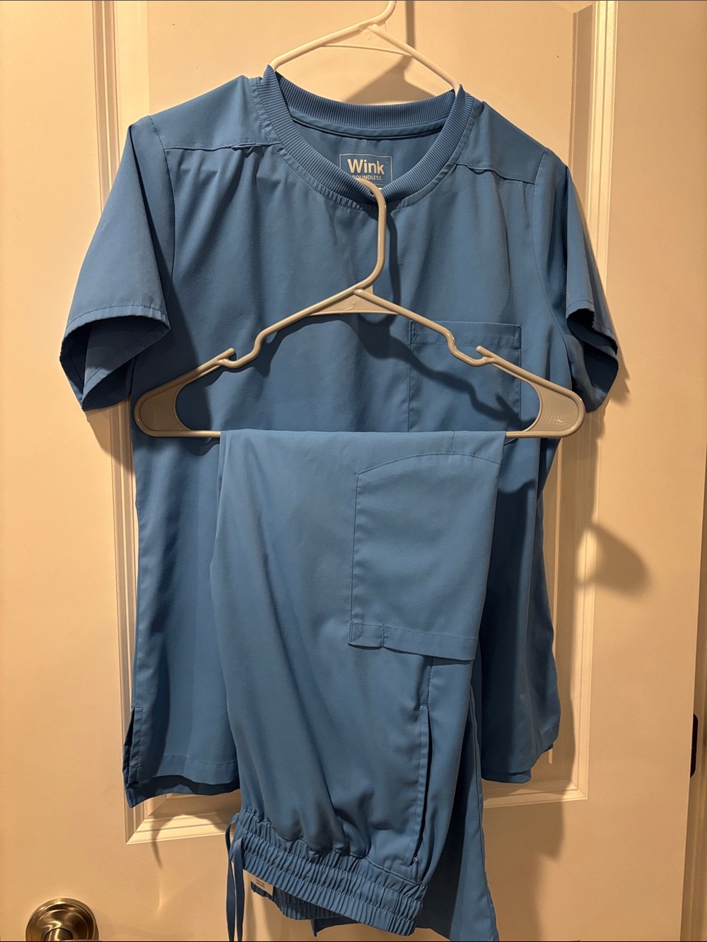 Wink Sky Blue Scrub Set